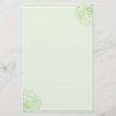 Search for flower border stationery paper Green