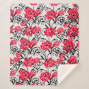 Search for floral design blankets Red