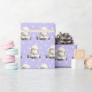 Recherche de pois violet papier cadeau Mignon
