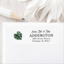 Search for palm leaf return address labels Elegant
