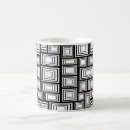 Search for black and white square pattern mugs Geometric