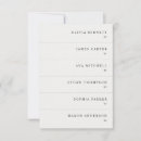 Search for simple place cards Black and white