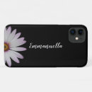 Recherche de marguerite blanche iphone coques Noir et blanc