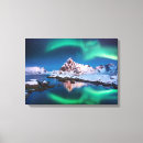 Search for northern lights canvas prints Mountains