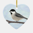 Search for chickadee ornaments Black capped chickadee
