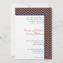 Search for chevron wedding invitations Coral