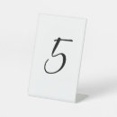 Search for cursive table cards Number
