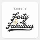 Search for 40 at fabulous stickers Modern