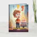 Search for boys 5th birthday cards 5 years old