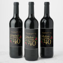 Search for happy 40th birthday wine labels Girly