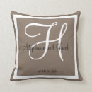 Search for taupe pillows Monogrammed