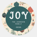 Recherche de joie de noël autocollants Motif