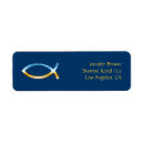 Search for christian fish return address labels Jesus