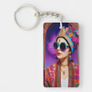 Search for hat rectangular keychains Blue