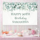 Search for 90th birthday banners Greenery