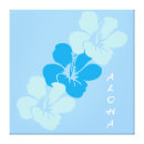 Search for hibiscus canvas prints blue