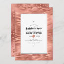 Search for rose gold bachelorette party invitations Foil