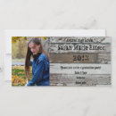 Search for country chic graduation invitations Wood