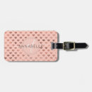 Search for heart luggage tags Pink