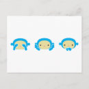 Search for see no evil postcards Cute