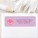 Search for happy valentines day return address labels Cute