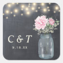 Search for floral mason jar stickers String lights