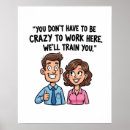 Recherche de signe drôle de bureau posters Toute personne