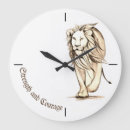 Recherche de courage horloges Lion