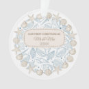 Search for seashell ornaments First christmas