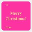 Search for hot pink and gold stickers Merry christmas