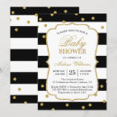 Search for black and white stripes baby shower invitations Modern