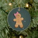Search for gingerbread girl ornaments Festive