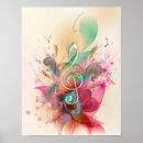 Search for music treble clef posters Colourful
