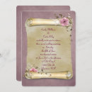 Recherche de vintage scroll invitations Rose