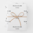 Search for fa la la la la wrapping paper Minimalist