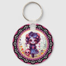 Search for cute sugar skull keychains Colourful