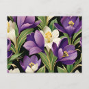 Recherche de fleurs de crocus cartes postales Floral