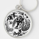Search for black dragon keychains Illustration