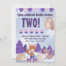 Search for winter woodland birthday invitations Owl