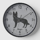Search for german shepherd clocks cute