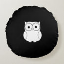 Recherche de hibou blanc coussins Noir