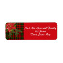 Search for scottish plaid return address labels Festive