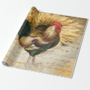 Recherche de coq papier cadeau Vintage