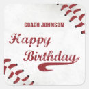 Search for sports coach stickers Birthday