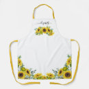 Search for yellow sunflowers aprons Floral