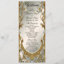 Search for gold wedding programs Elegant