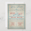 Search for red white and blue wedding invitations Vintage
