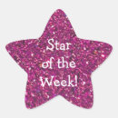 Search for faux glitter stickers Star