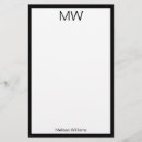 Search for monogram stationery paper Minimalist