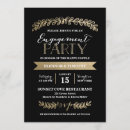 Search for black and gold engagement party invitations Chic